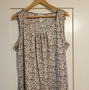 Chicos Metallic Print Blouse